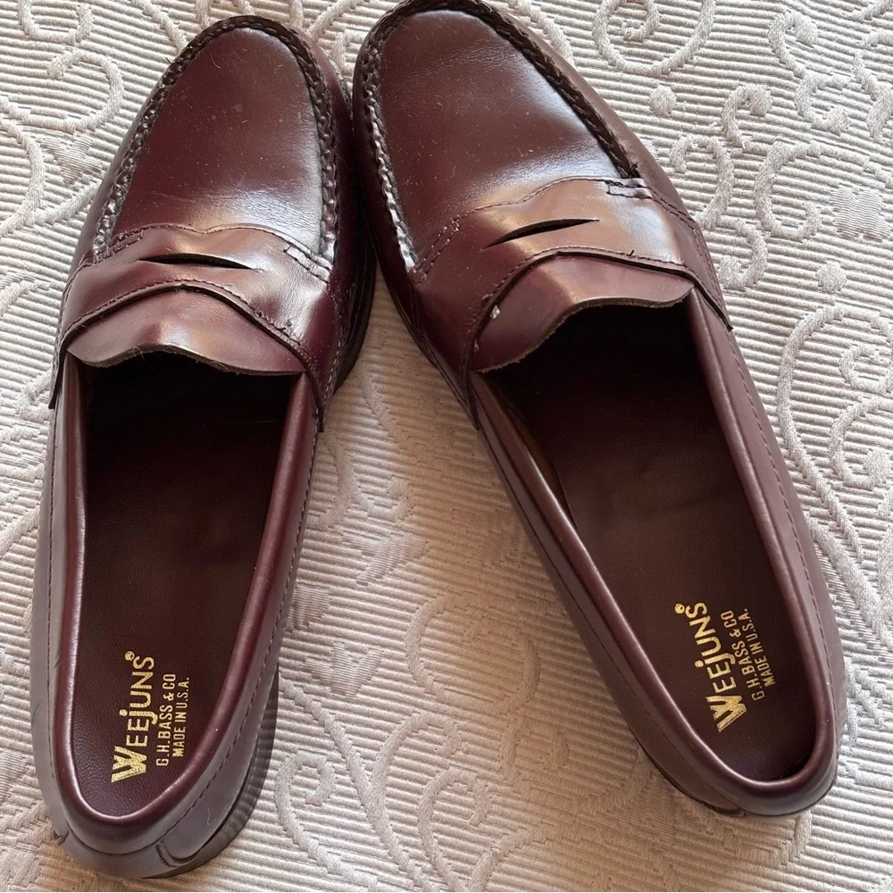 Vintage Bass Weejuns 734 Classic Penny Loafer Wilton Maine